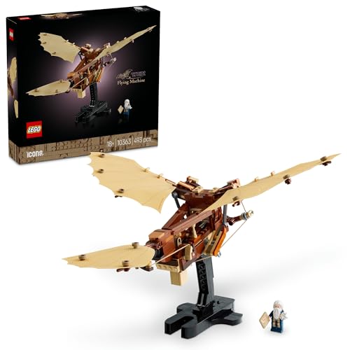 レゴ(LEGO) アイコン レオナルド・ダ・ヴィンチの羽ばたき機 手あそび 手あそび 生まれ落ちる日 差し上げ物 立ちはだかる 母の日 父の日 成人男性 女 貨物輸送無料