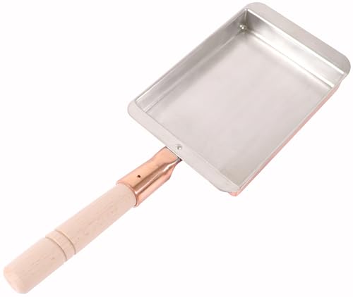 遠藤商事 TKG 銅玉子焼き 関西型 13.5cm 幅135&times;奥行180mm ガス火対応 質量(kg)0.68 銅の優秀な熱伝導率で、す 送料無料｜ショップflora店