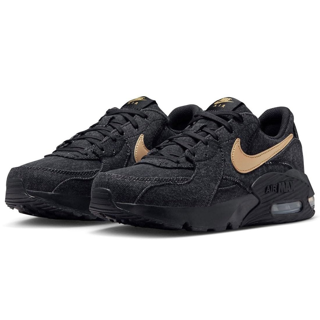 [ナイキ] エア湖 マックス エクシー W AIR MAX EXCEE 黒いこと/メタリックゴールド IR0798-010