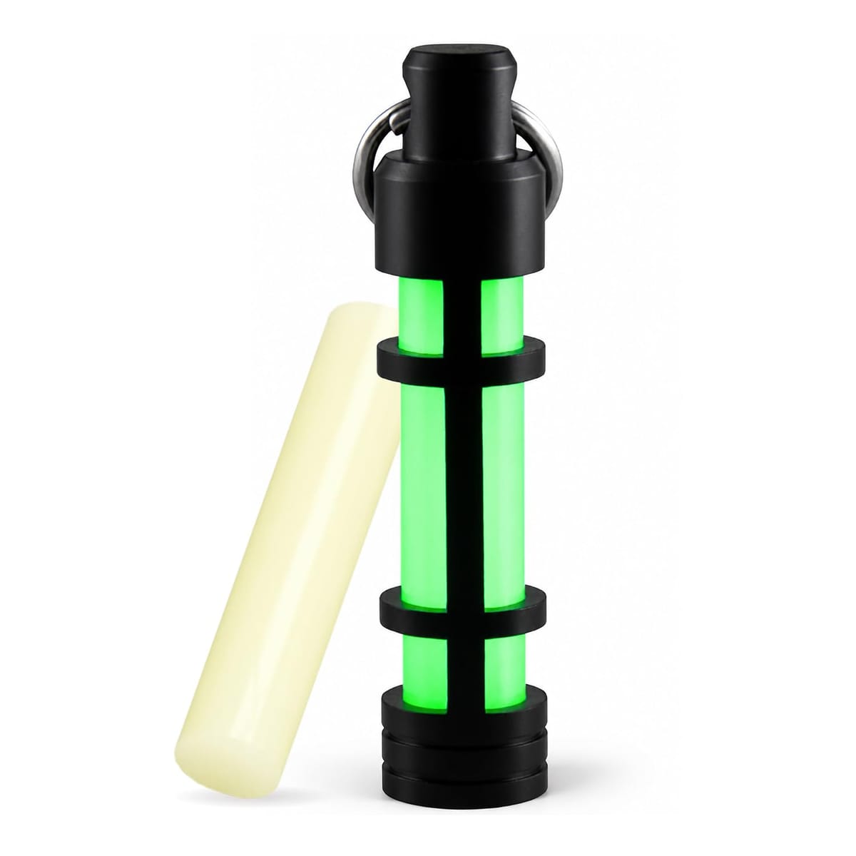 [TEC Accessories] Embrite Glow Fob 取り替えっこ用グローペレットセット 蓄光足がかり木管 EDC キーホルダー 暗所視認 緑であること発しる