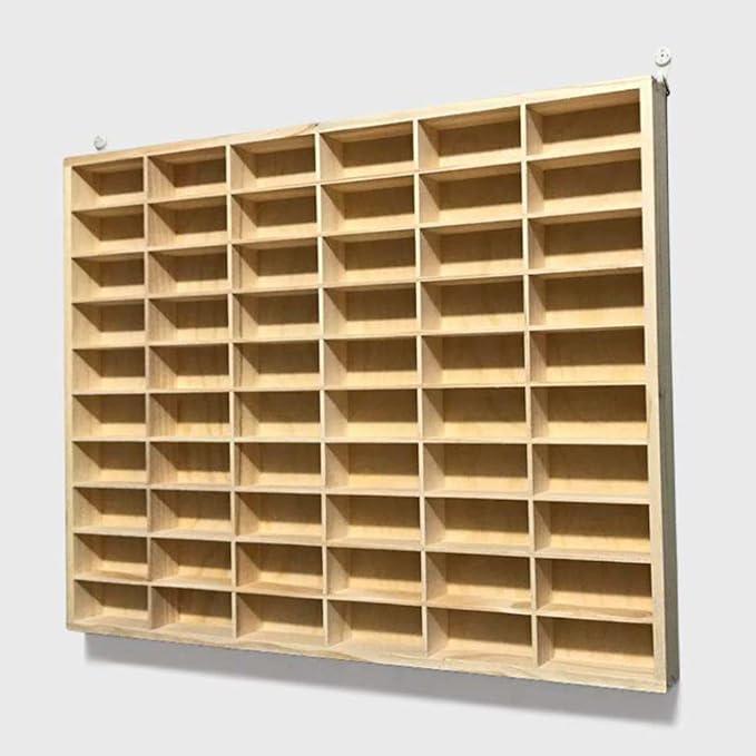 楽天市場】ミニカーケース 木製 壁掛け式 1/64スケール 完成品 6×10