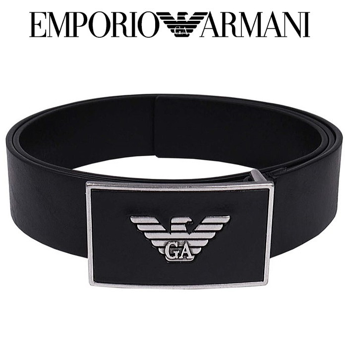 エンポリオ・アルマーニ EMPORIO ARMANI メンズベルト ブラック S  