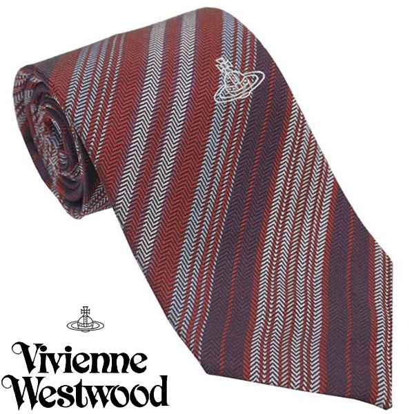 Vivienne Westwood ヴィヴィアン・ウェストウッド ネクタイ ストライプ ボルドー系 イタリー製 シルク100％ 81050004-W0104-l401-BORDEAUX AW24 楽天市場】Vivienne Westwood ヴィヴィアン・ウェストウッド ネクタイ