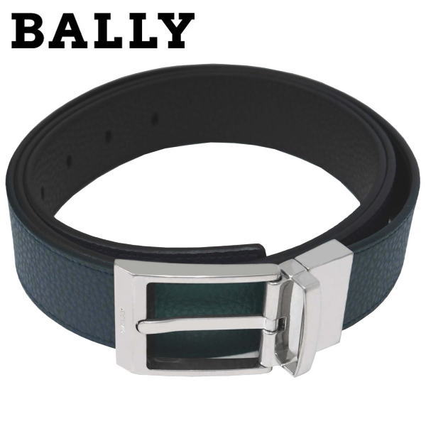 BALLY バリー リバーシブル ベルト シルバー 回転バックル 黒 こげ茶 BALLY バリー リバーシブル ベルト シルバー 回転バックル 黒 こげ茶