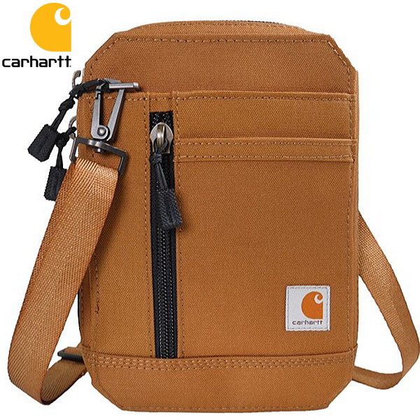 Carhartt カーハート ウォレットショルダー ブラウン ボディウオレット 201 Nylon Duck Crossbody Wallet 撥水加工
