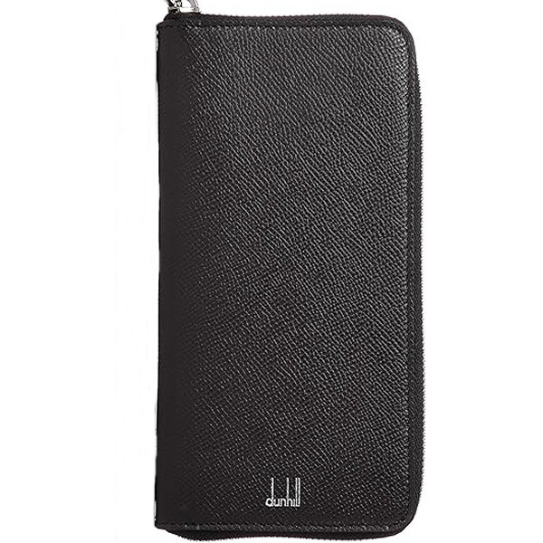 ダンヒル DUNHLL メンズ財布 ラウンドジップ財布 長財布 ファスナー小銭入れ付 カドガン CADOGAN ブラック DU18F2180CA001R