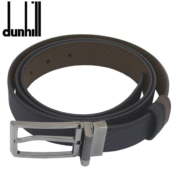 ダンヒル DUNHILL メンズベルト ブラック/ブラウン リバーシブルタイプ バックル回転式 イタリー製 DU24F4T22RR ギフト プレゼント 誕生日ギフト
