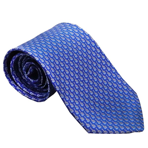 極美品⭐︎サルヴァトーレフェラガモ シルク100% イタリア製ネクタイ ブルー 714017.jpg