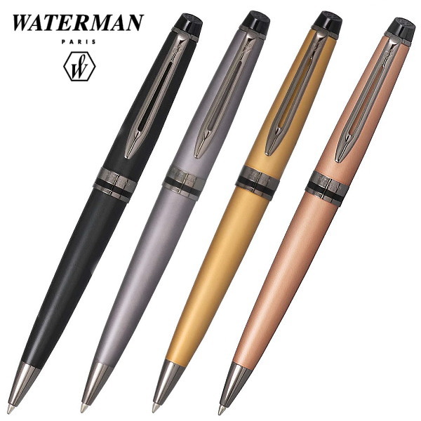 ウォーターマン WATERMAN ボールペン エキスパート メタリックブラックRT メタリックシルバーRT ゴールドRT ローズゴールドRT 油性ボールペン