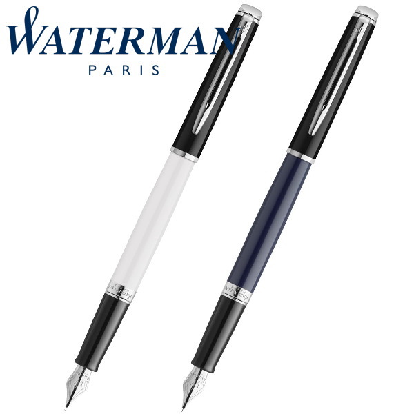 WATERMAN ウォーターマン 万年筆 メトロポリタンエッセンシャル カラーブロッキング ブラックホワイトCT ブラックブルーCT ギフト プレゼント 入学祝 就職祝い 贈答品|shop GTO 店