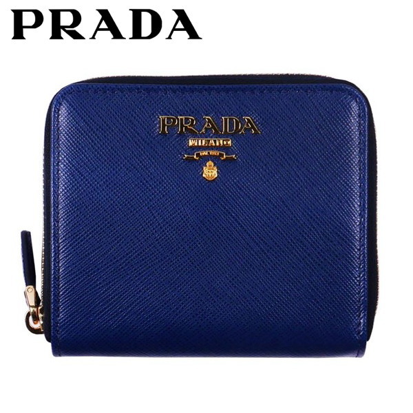 アウトレット送料無料 プラダ Prada 2つ折れ財布 レディス財布 コンパクト ネイビー サフィアーノレザー ロゴゴールドプレート 1ml522 F0002 Qwa Saffiano Metal ギフト プレゼント クリスマス 高速配送 Alliedhealthga Com