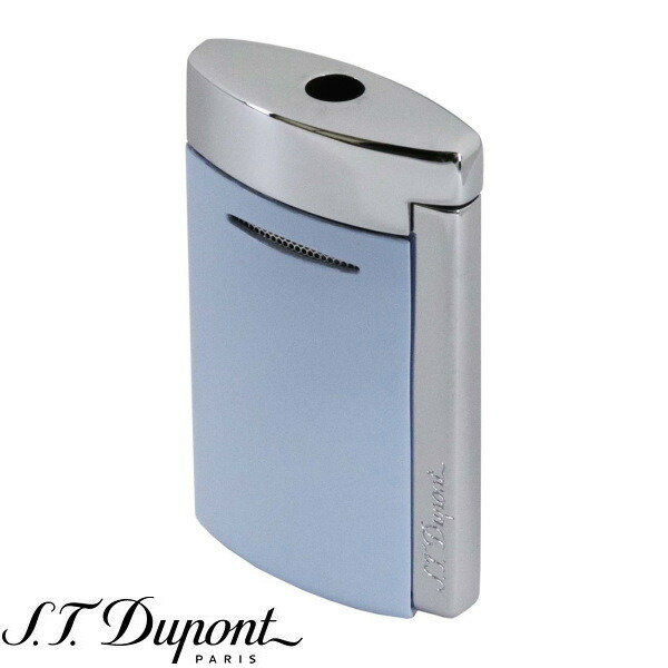 St.デュポン ST.DUPONT ミニジェット 電子ガスターボライター パステルブルーｘクローム フランス製 10879
