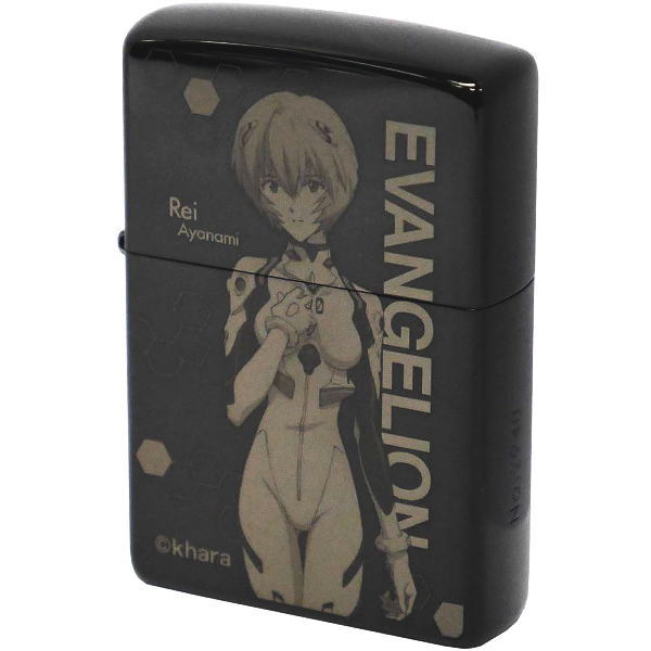 エヴァンゲリヲン EVANGELION ジッポーライター ZIPPO ヱヴァンゲリヲン新劇場版ZIPPO レイ ブラックチタンコート ネコポス便対応品｜shop GTO 店