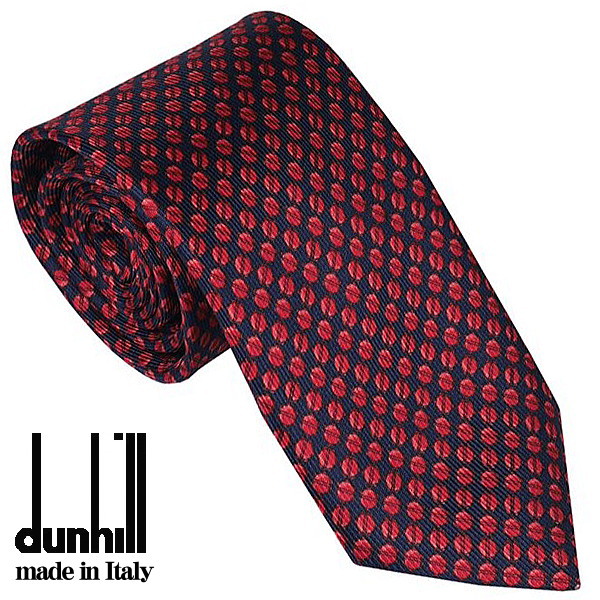 ダンヒル ネクタイ DUNHILL メンズネクタイ シルク100％ イタリー製 レッド系 DU21FPTP1C9624R ギフト プレゼント 贈答品 記念品 誕生日 父の日 14,058円