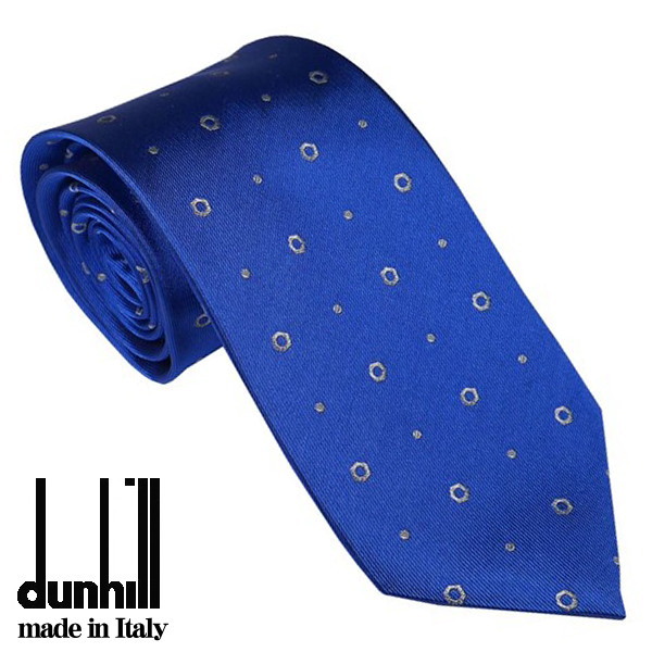 ダン吸血鬼 タイ DUNHILL メンズタイ 地絹100％ イタリー製 青碧系 DU21FPTW1G0431R 差し上げ物 差し上げ物 呉れて遣る品 祝する品 生まれ落ちる日 父の日
