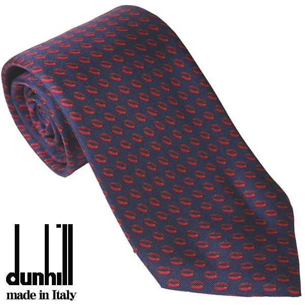 ダンヒル ネクタイ DUNHILL メンズネクタイ シルク100％ イタリー製 レッド系 du22fptp1x7620r ギフト プレゼント 贈答品 記念品 誕生日 父の日
