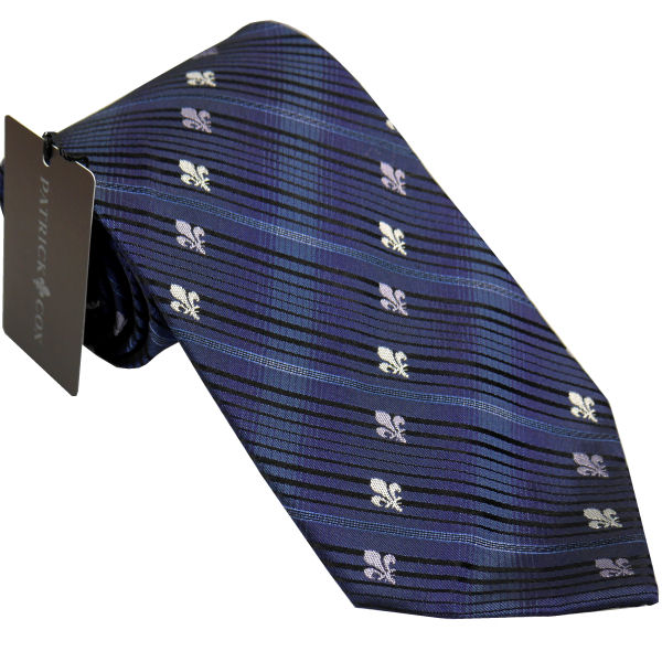 パトリック コックス 紳士ブランドネクタイ ネイビー PATRICK COX necktie 剣先8.5cm レギュラータイプ pc008-535960 ギフト プレゼント 贈答品