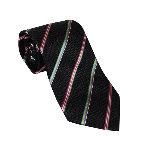 ポールスミス ネクタイ PAUL SMITH シルク100％ BLACK STRIPE JT281-79ギフト プレゼント 贈答品 記念品 就職祝い 昇進祝い｜shop GTO 店
