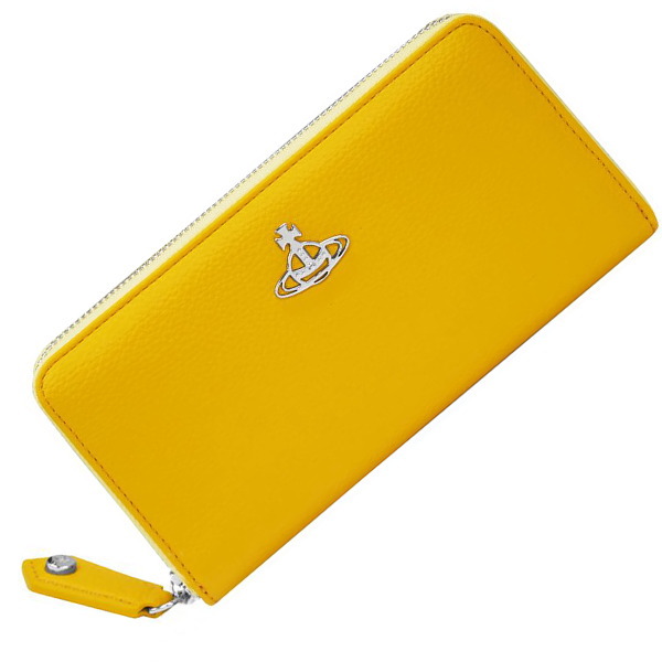 Vivienne Westwood ヴィヴィアンウエストウッド ラウンドジッパー長紙入れ RE-VEGAN G51050023U-S000D E406 YELLOW 差し上げ物 差し上げ物