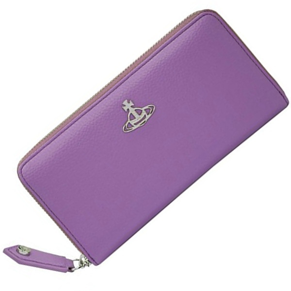 Vivienne Westwood ヴィヴィアンウエストウッド ラウンドジッパー長紙入れ RE-VEGAN G51050023U-S000D J401 PURPLE