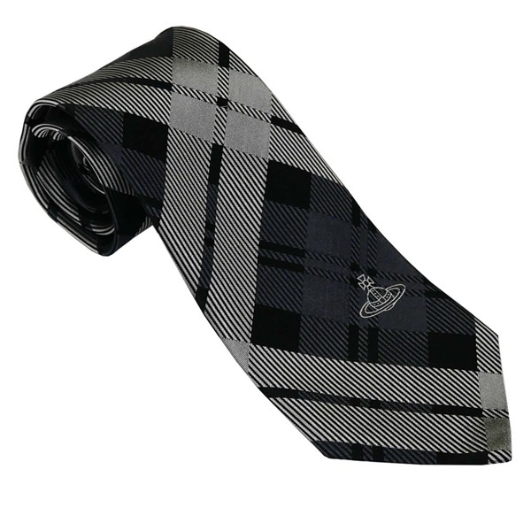 Vivienne Westwood ヴィヴィアン・ウェストウッド ネクタイ イエロー系 マドラスチェック柄 イタリー製 シルク100％ AW25 81050004-W0197-E401-YELLOW ギフト プレゼント 4-w0197-p401.jpg