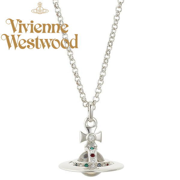 ヴィヴィアン・ウエストウッド ネックレス シルバー仕上げ 立体オーヴ ラージオーヴ NEW TINY ORB 63020097-02P019 vivienne westwood ギフト プレゼント 誕生日
