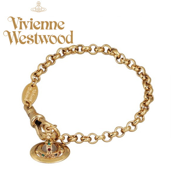 viviennewestwood ブレスレット Vivienne Westwood Orb Bracelet White 1 Row Fake Pearl Gold Clip