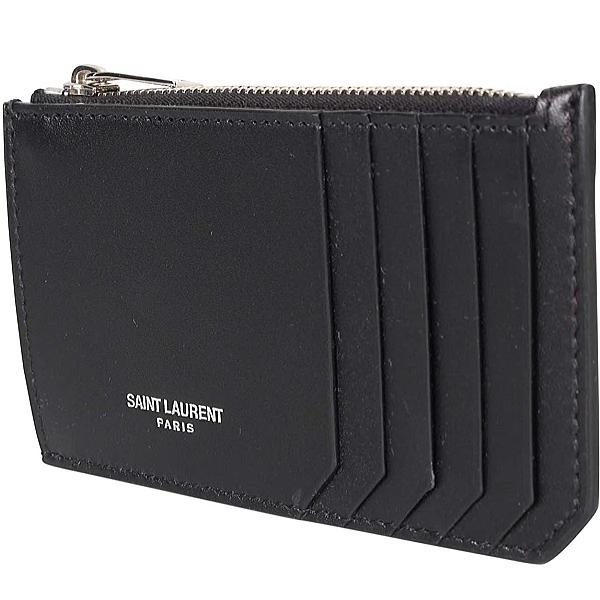 SAINT LAURENT レザー ジップカードホルダー 財布 - www.goldenswan.club