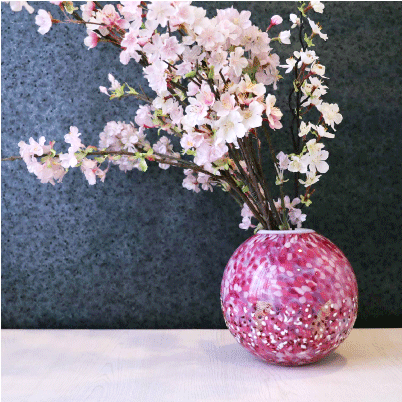 楽天市場】送料無料 【 十和田 紅葉 花器（中）】花瓶 インテリア