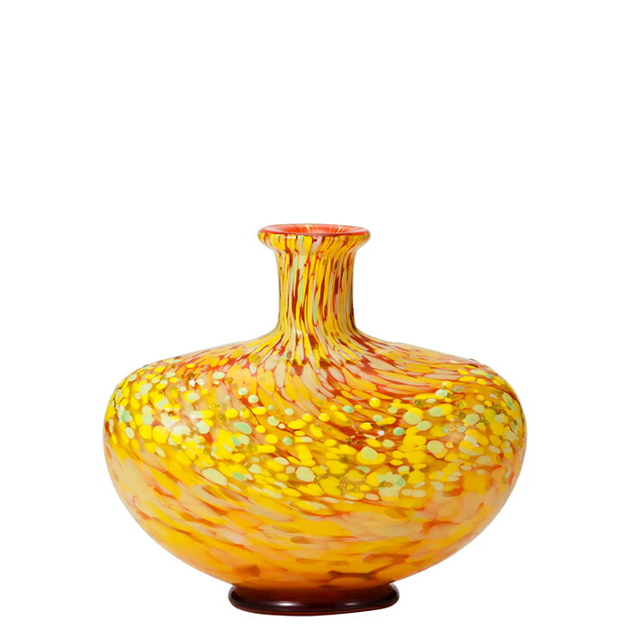 楽天市場】送料無料【津軽びいどろ工房(十和田 紅葉) 】壺 花瓶