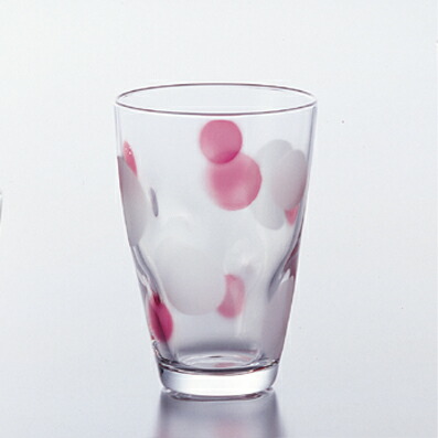 楽天市場】【水玉グラスフリーカップ(PN) 3個入 】 カラフル ピンク