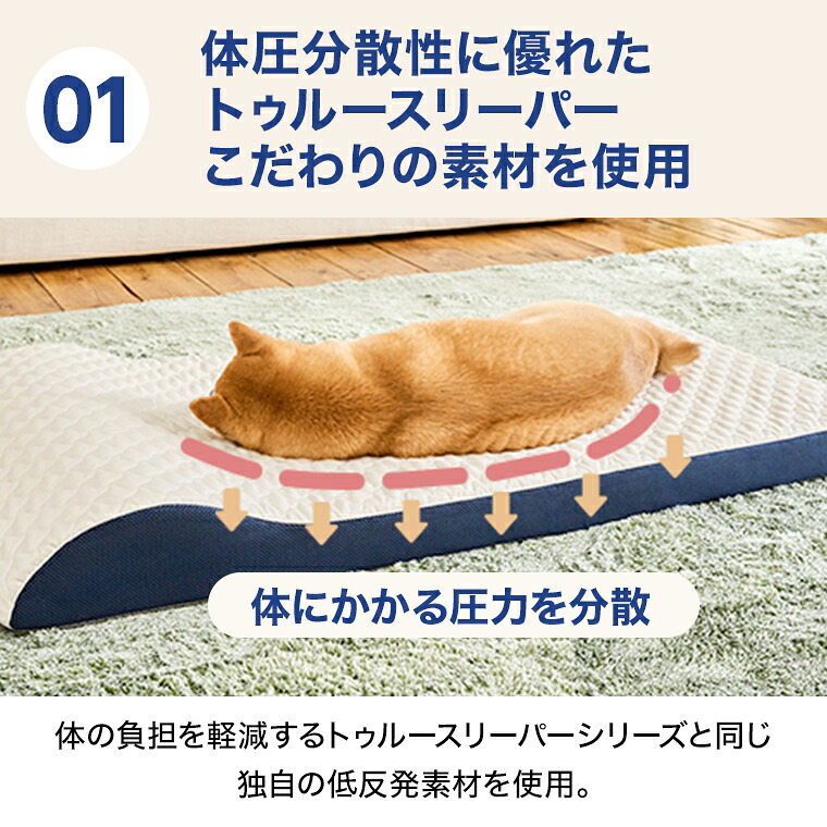 未開封新品トゥルースリーパー　猫　犬　ベッド 送料無料】トゥルースリーパー ペットベッド正規品 低反発 低反発素材