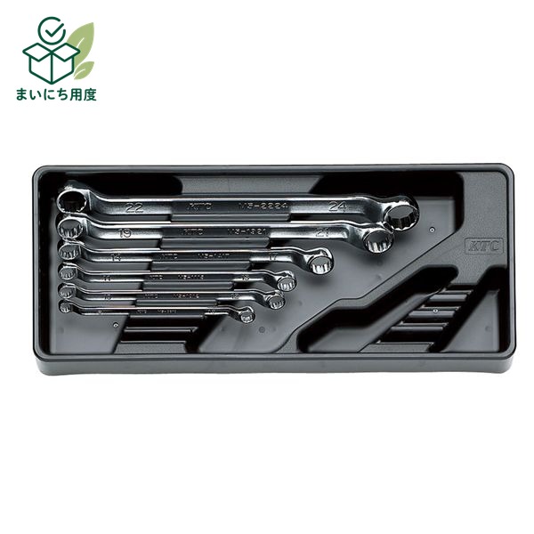KTC 京都機械工具 メガネレンチ セット 6本組 TM506 レンチ 工具 ツール DIY 作業工具 十二角タイプ 樹脂成形トレイ付めがねレンチ れんち 道具 こうぐ どうぐ 修理 修繕 補修 制作 スパナ｜まいにち用度／備品と消耗品 9,679円