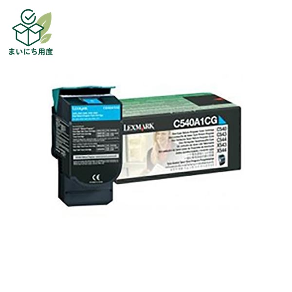 (業務用3セット) 【純正品】 LEXMARK トナーカートリッジ 【C540A1CG シアン】 1K RPトナー レックスマーク インクトナーカートリッジ あお|まいにち用度/備品と消耗品