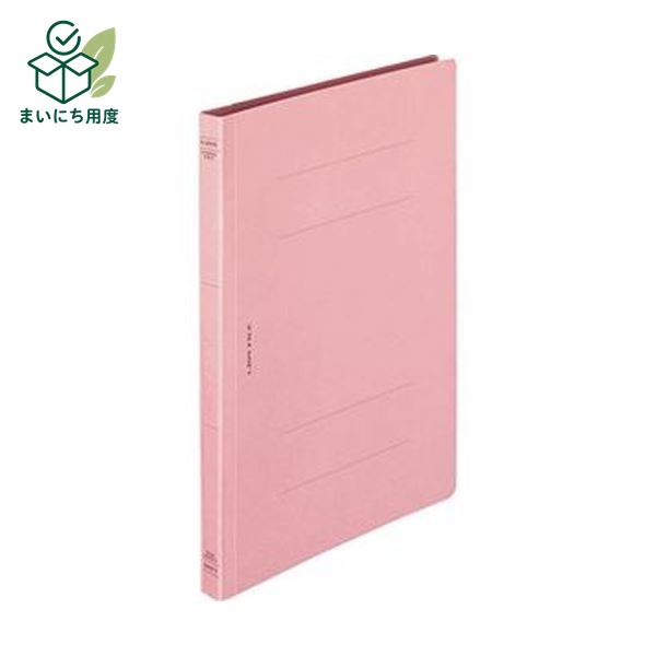 （まとめ）ライオン事務器 フラットファイル（環境）樹脂押え具 B5タテ 150枚収容 背幅18mm ピンク A-526KB5S 1冊【&times;100セット】 オフィスの定番｜まいにち用度／備品と消耗品