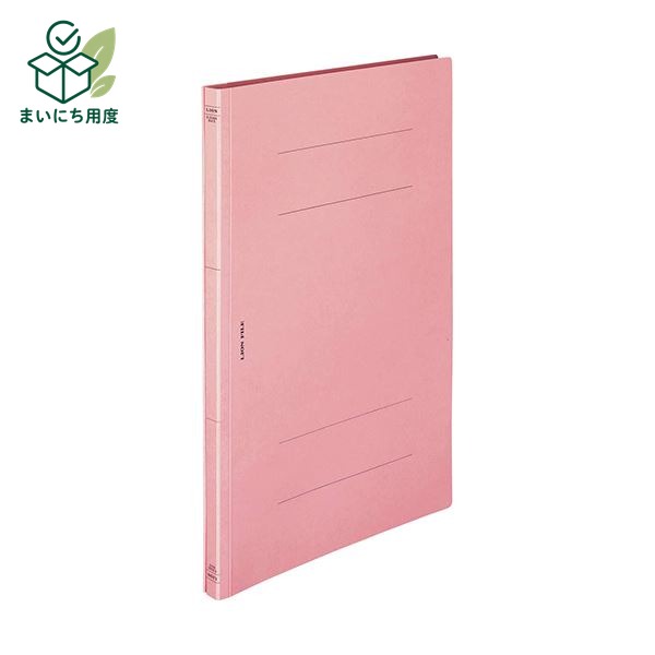 (まとめ) ライオン事務器 フラットファイル(環境)樹脂押え具 B4タテ 150枚収容 背幅18mm ピンク A-506KB4S 1セット(10冊) 【×10セット】 オフィスの定番|まいにち用度/備品と消耗品