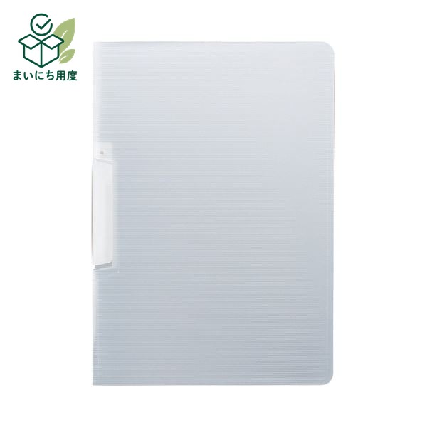(まとめ) TANOSEE スライドクリップファイルA4タテ クリア 1セット(20冊) 【×10セット】|まいにち用度/備品と消耗品
