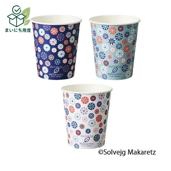 TANOSEE 紙コップ MosaicFloral(モザイク フローラル) 150ml(5オンス) 1セット(2400個:80個×30パック) 多彩な花の玉がはじける かわいいモザイクパターン|まいにち用度/備品と消耗品
