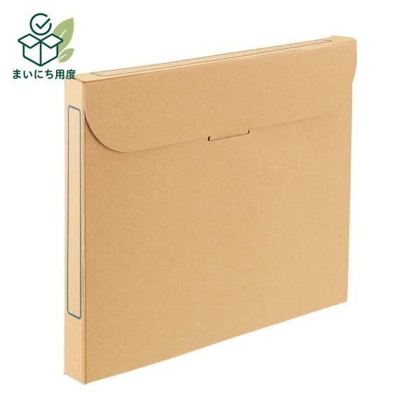 (まとめ）TANOSEE ファイルボックス A4背幅32mm ナチュラル 1セット(50冊:5冊&times;10パック)【&times;3セット】 タテ｜まいにち用度／備品と消耗品