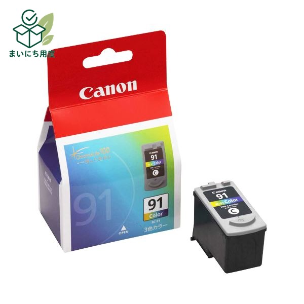 (まとめ) キヤノン Canon FINEカートリッジ BC-91 3色一体型 大容量 0393B001 1個 【×10セット】 インクカートリッジ キャノン|まいにち用度/備品と消耗品