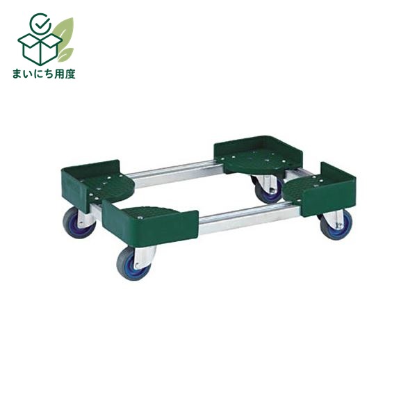 TRUSCO 伸縮式コンテナ台車 内寸500-600&times;600-700mm スチール製 FCD-5060-ALG 1台 組立品 キャスターが省音タイプ 音を嫌う場所での搬送に便利｜まいにち用度／備品と消耗品