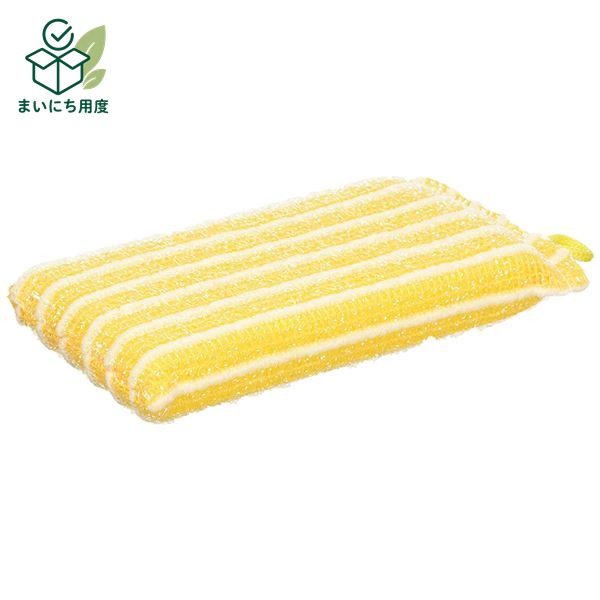 (まとめ) ネットスポンジ/キッチンスポンジ 【ピンク又はイエロー】 日本製 キッチン用品 『キレッシュ』 【240個セット】 食器洗い 台所用品 キッチン用スポンジ 掃除用具 キッチンそうじ 清掃 掃除用品｜まいにち用度／備品と消耗品