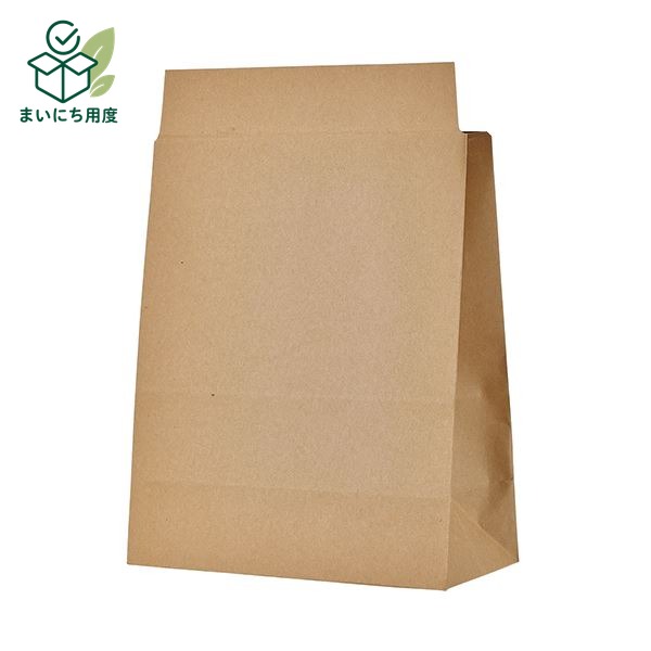TANOSEE 宅配袋 マチ広 小 茶封かんテープ付 1セット（400枚：100枚&times;4パック） かさばる物にマチ広タイプ｜まいにち用度／備品と消耗品