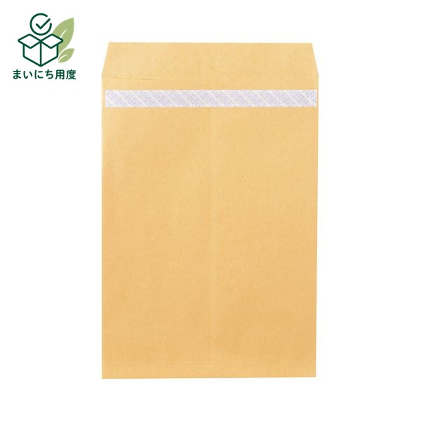 ピース R40再生紙クラフト封筒テープのり付 角1 85g／m2 業務用パック 703 1箱（500枚） 作業に便利なテープ付の封筒 m2の厚口タイプ｜まいにち用度／備品と消耗品 9,330円