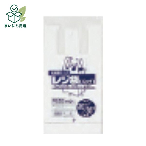 省資源レジ袋東08西25号100枚入HD乳白 RE08 【(80袋×5ケース)合計400袋セット】 38-372|まいにち用度/備品と消耗品