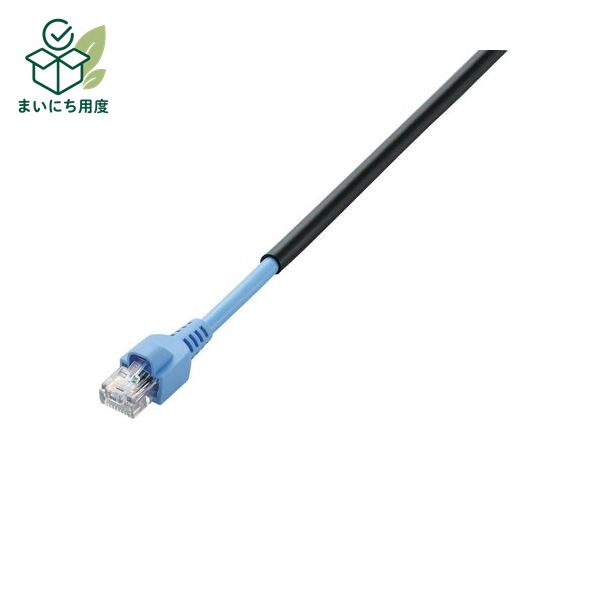 (まとめ)エレコム 屋外用LANケーブル(Cat5E) ブラック 30m LD-VAPFR/BK30 1本【×3セット】|まいにち用度/備品と消耗品