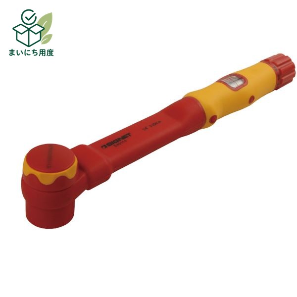 SIGNET シグネット E43114 1/4DR 5-25N.M 絶縁 トルクレンチ 工具 ツール DIY 作業工具 道具 レンチ プリセット型 signet しぐねっと れんち 作業道具 TOOL スパナ｜まいにち用度／備品と消耗品