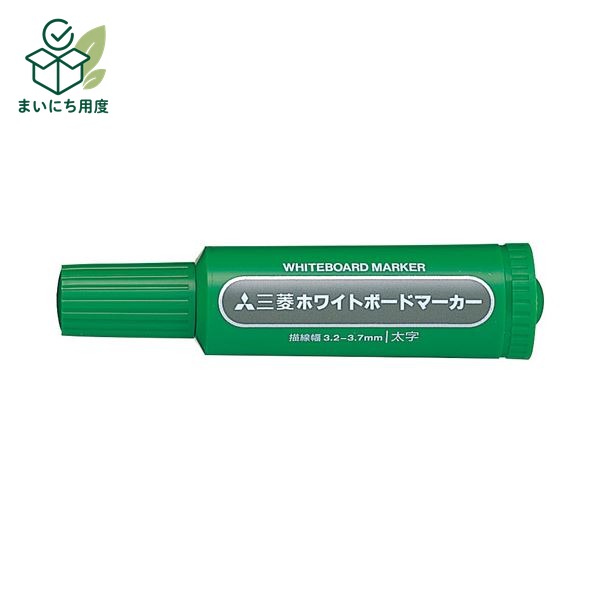 (まとめ) 三菱鉛筆 ホワイトボードマーカー PWB7M6 太 緑 10本【×2セット】 えんぴつ|まいにち用度/備品と消耗品