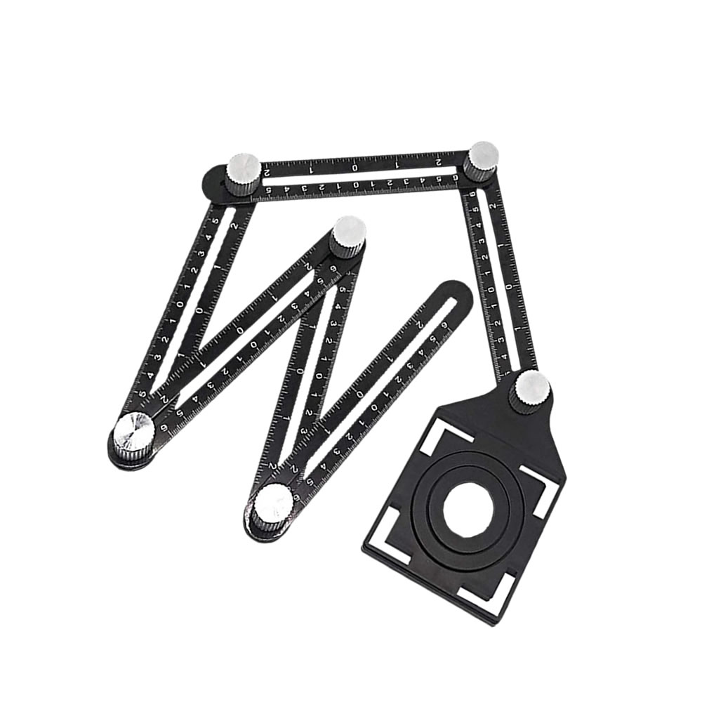 楽天市場 送料無料 自由 六角定規 マルチ 舗装タイル オープニング ロケーター パンチングツール 折り畳み スコヤ 折尺 測定定規 Diy Rokakajo Shop Kurano