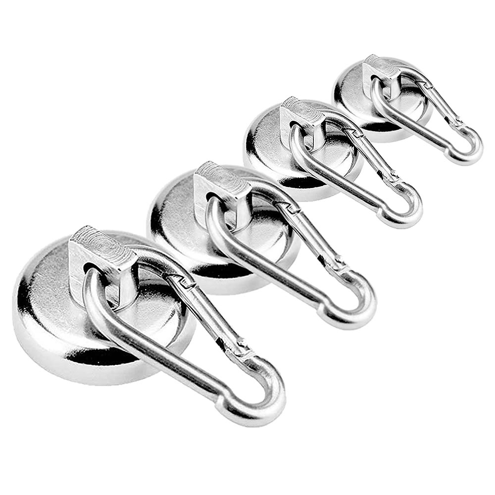 楽天市場 送料無料 マグネット カラビナ 2個セット マグネットフック カラビナ付磁石 フック取外可能 超強力 垂直耐荷重27kg 2 Magkkar Shop Kurano